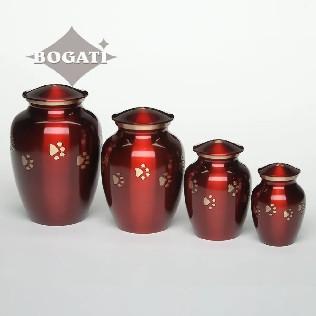 IMPERFECT SELECTION - LARGE Brass Pet Urn - "Forever Paw"