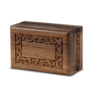 IMPERFECT SELECTION - LARGE - Rosewood Border Urn -2742- Slide-out base