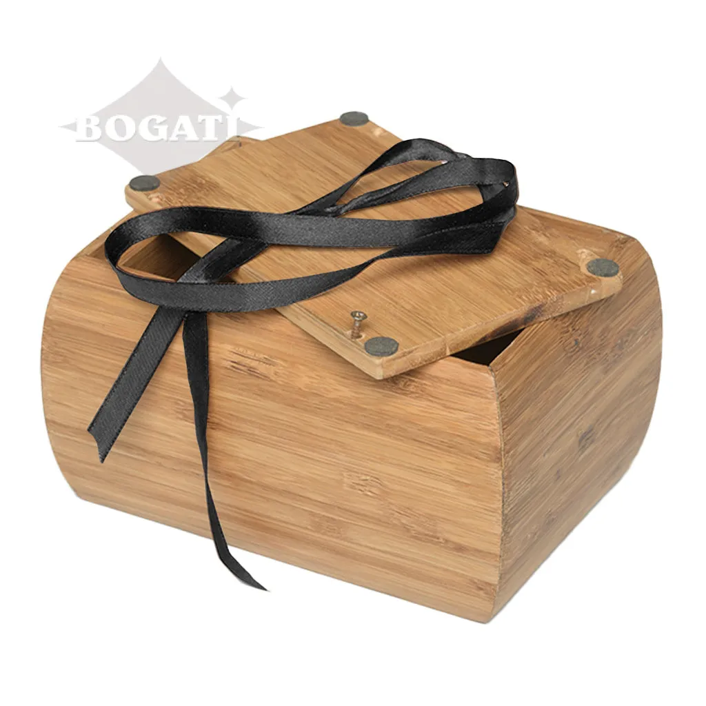IMPERFECT SELECTION - MEDIUM - Bamboo Urn - 1024 - Curved edges removable Satin ribbon  - Case of 18