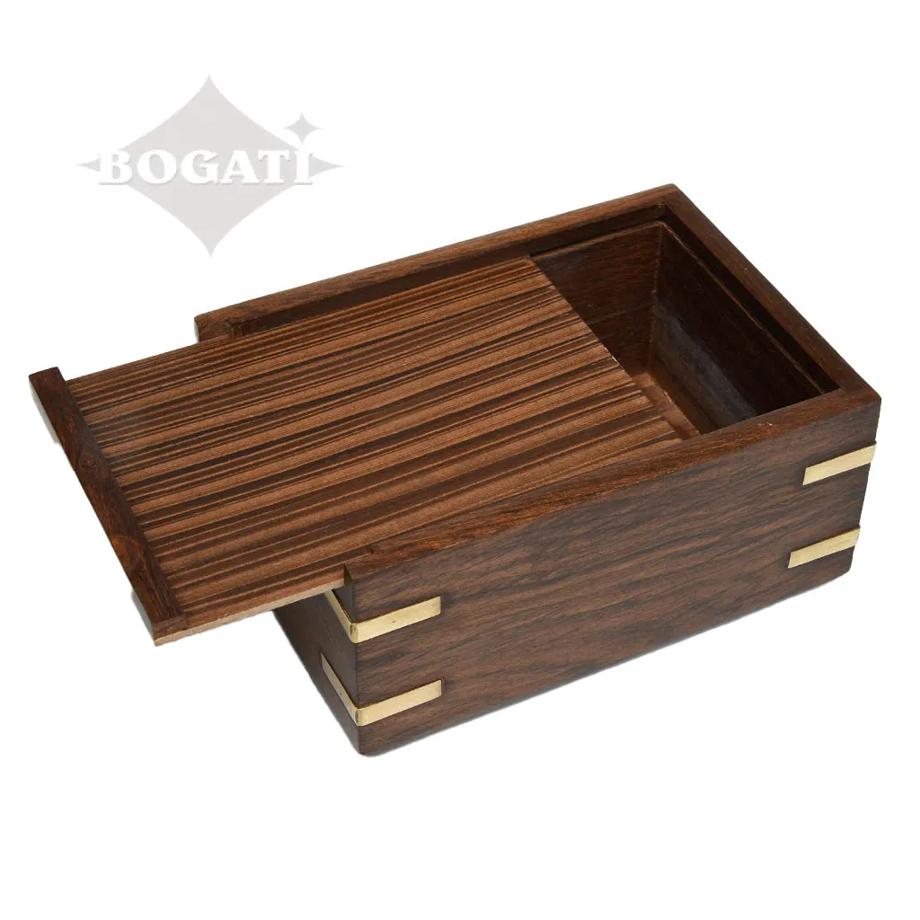 IMPERFECT SELECTION - MEDIUM - Rosewood Pet Urn RW-PP with Brass Paws and  Corners