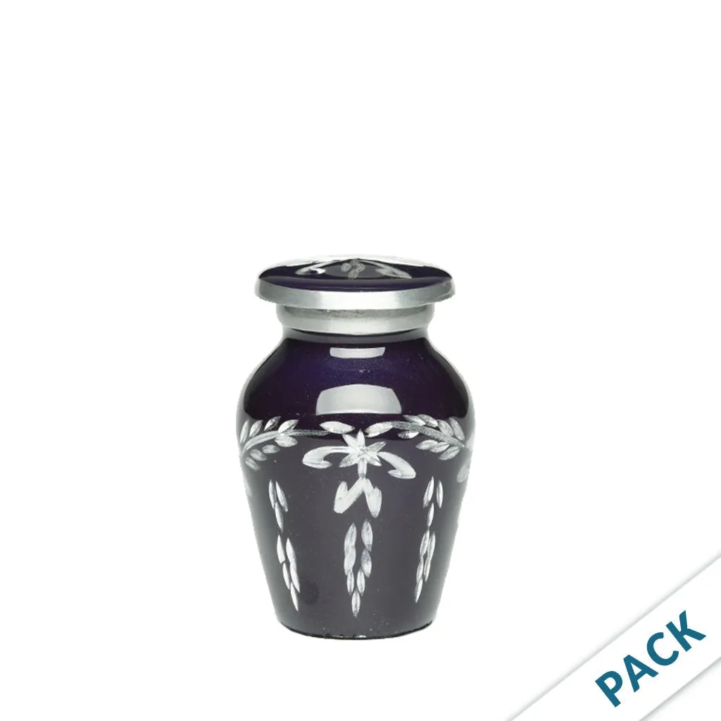 KEEPSAKE -1100- Diamond Cut Alloy Urn - Pack of 10