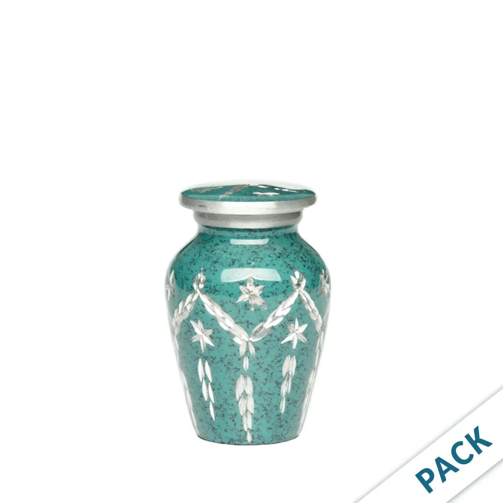 KEEPSAKE -1100- Diamond Cut Alloy Urn - Pack of 10