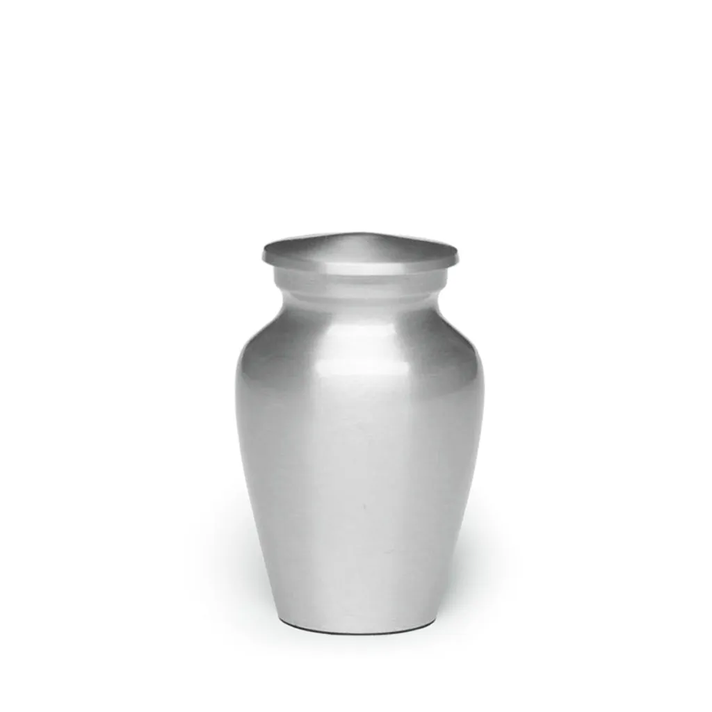 KEEPSAKE -Alloy Urn AU-CLB – Brushed Silver Look