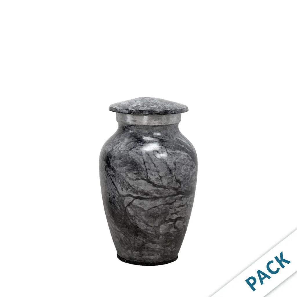 KEEPSAKE -Alloy Urn -Hand Painted Stone-look - Pack of 10