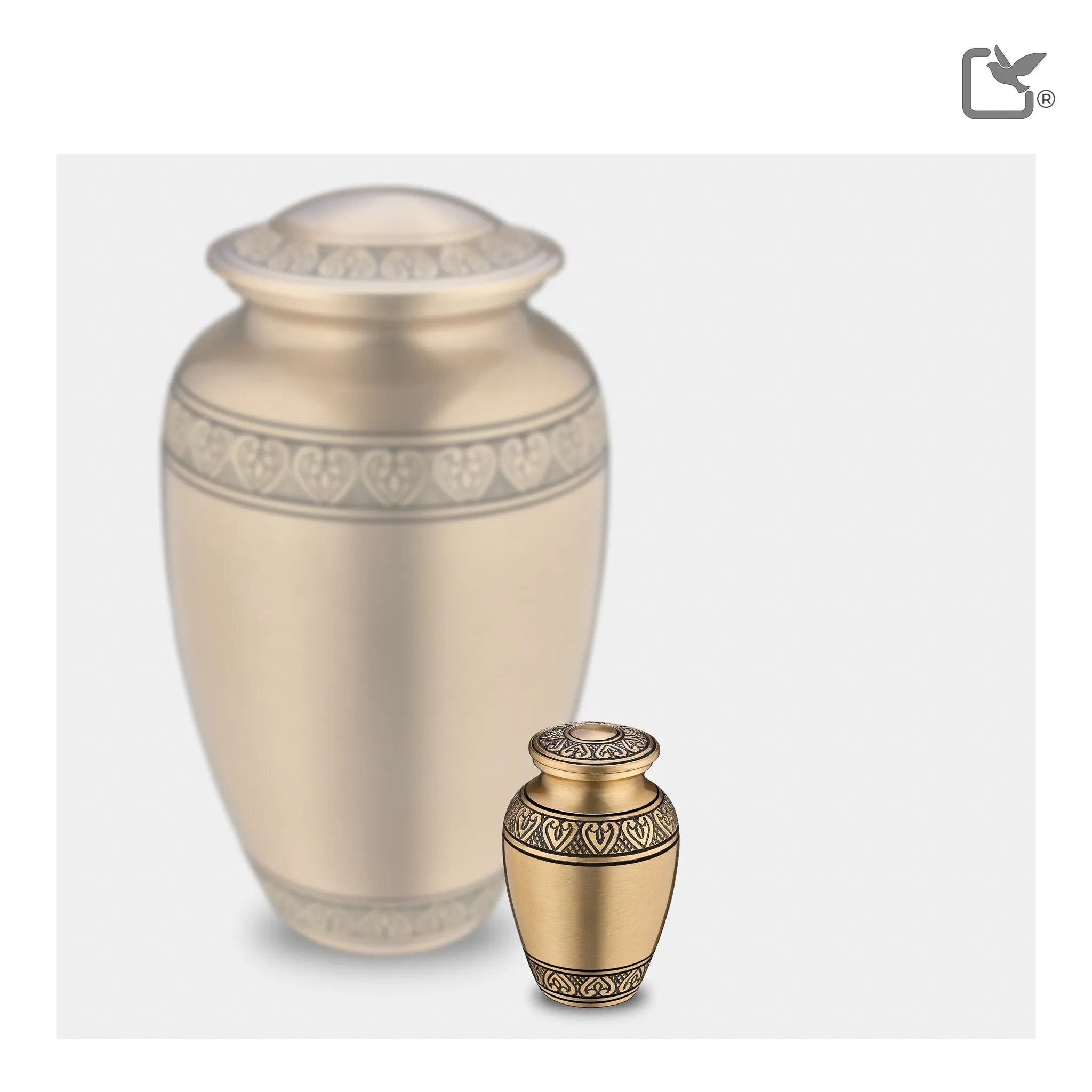 Keepsake Classic Gold Cremation Urn - COMFORT by LoveUrns