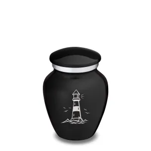 Keepsake Embrace Black Lighthouse Cremation Urn