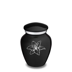 Keepsake Embrace Black Lily Cremation Urn