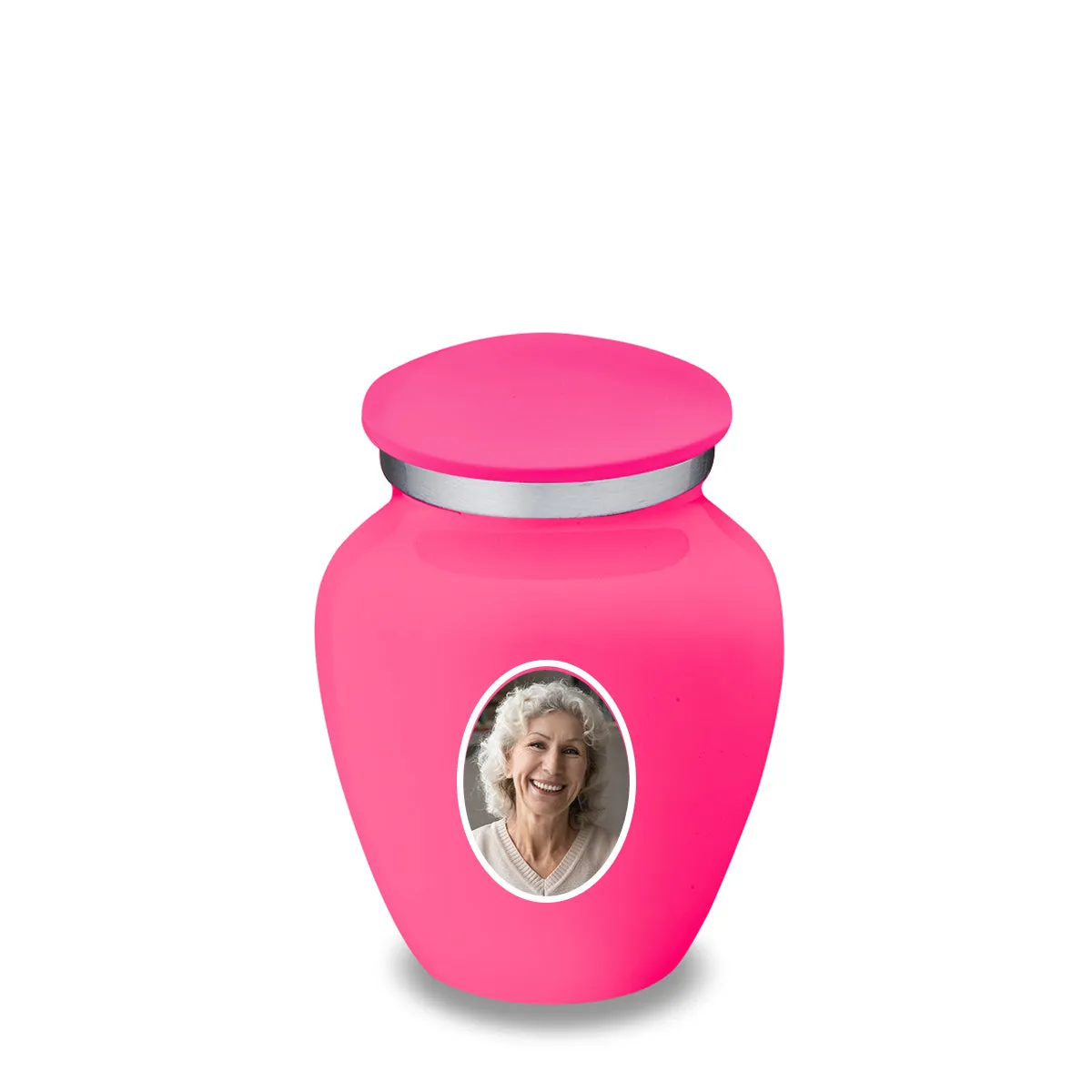Keepsake Embrace Bright Pink Portrait Cremation Urn
