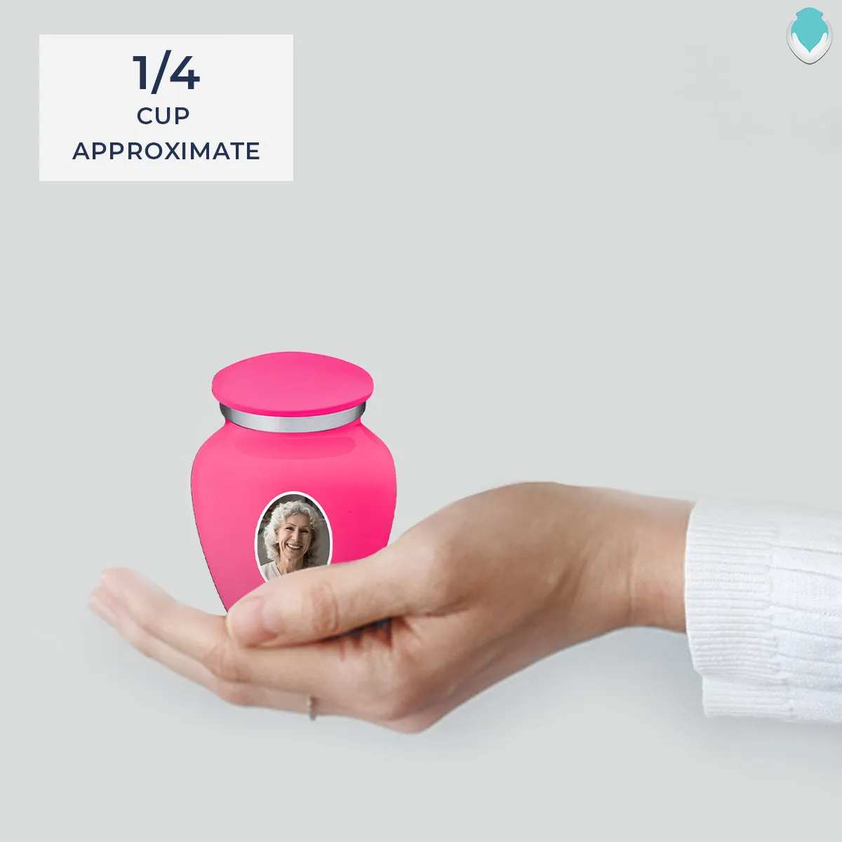 Keepsake Embrace Bright Pink Portrait Cremation Urn