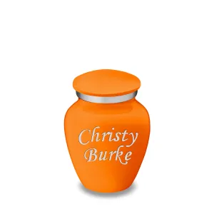 Keepsake Embrace Burnt Orange Custom Engraved Cremation Urn