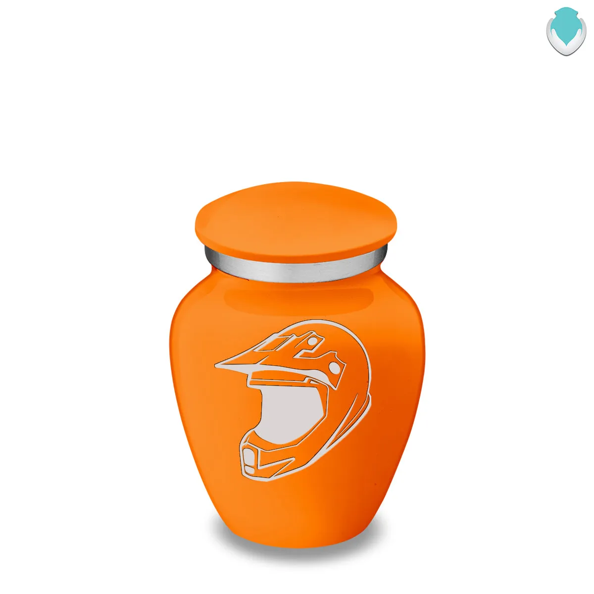 Keepsake Embrace Burnt Orange Dirt Bike Cremation Urn