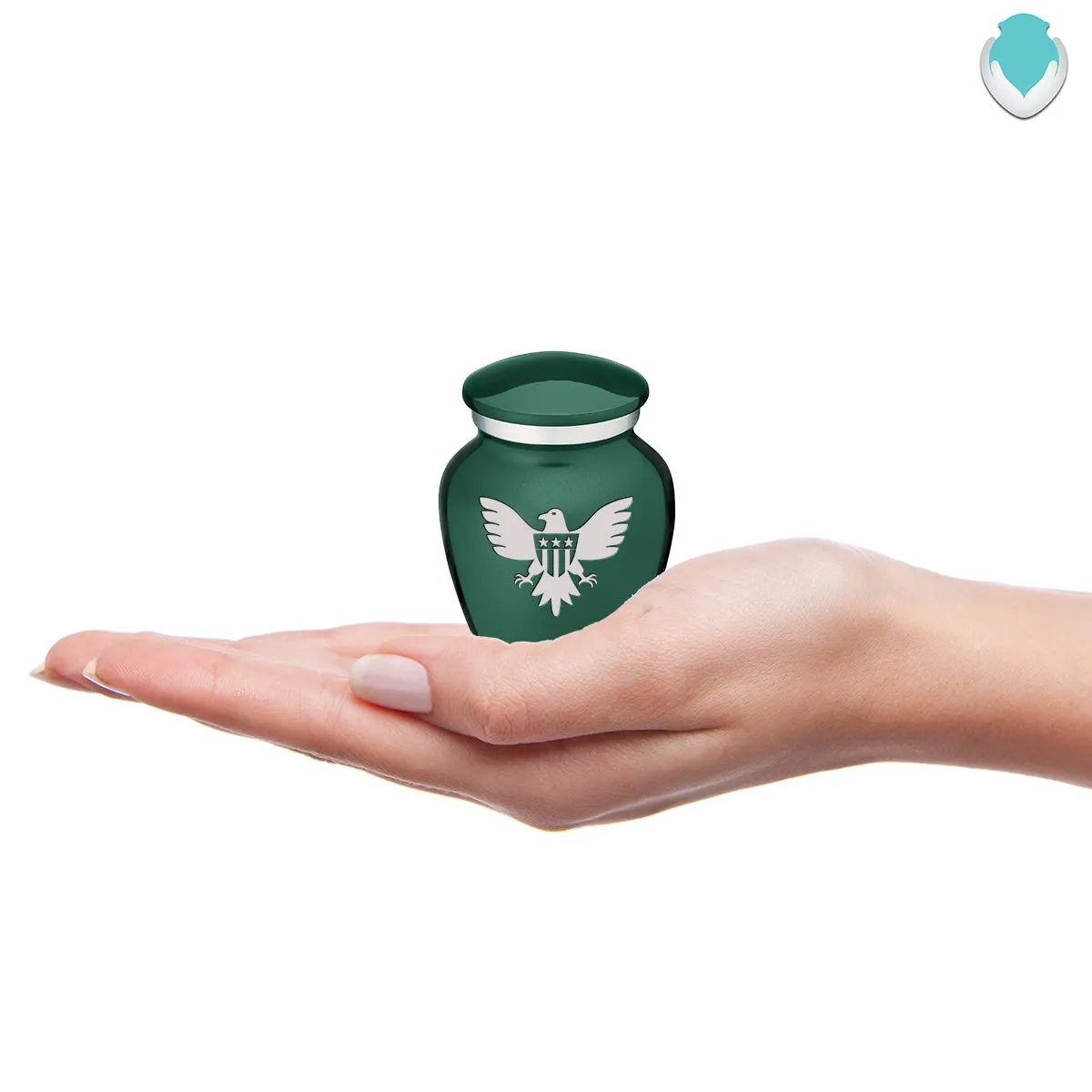 Keepsake Embrace Green American Glory Cremation Urn