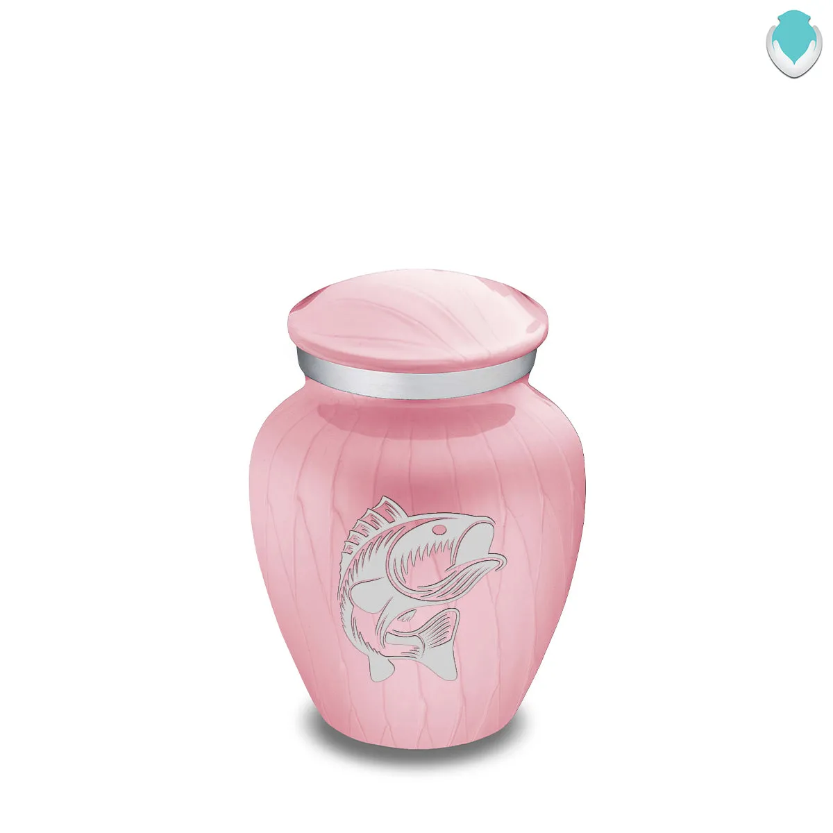 Keepsake Embrace Pearl Light Pink Fishing Cremation Urn