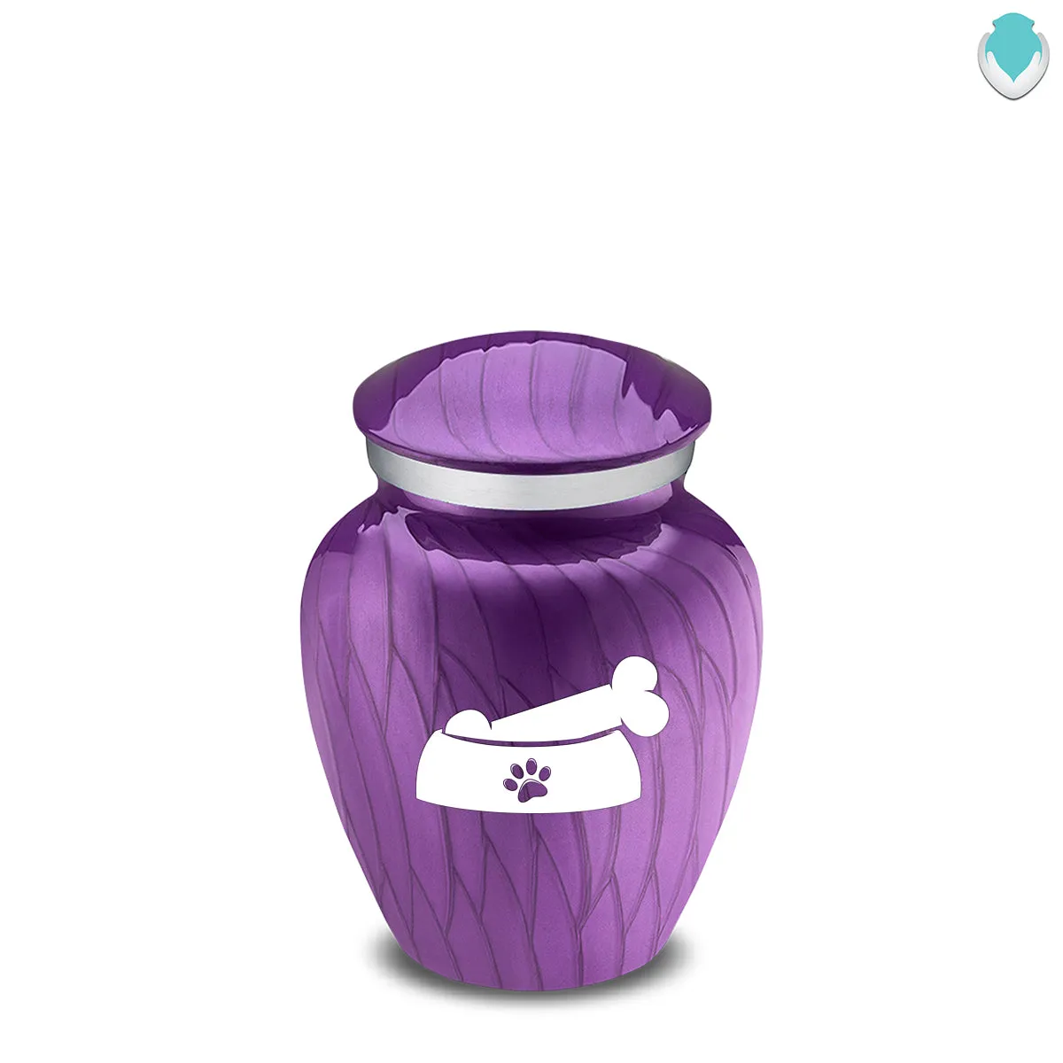 Keepsake  Embrace Pearl Purple Pet Dog Bone Cremation Urn
