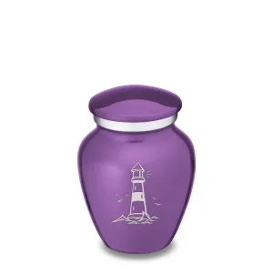 Keepsake Embrace Purple Lighthouse Cremation Urn