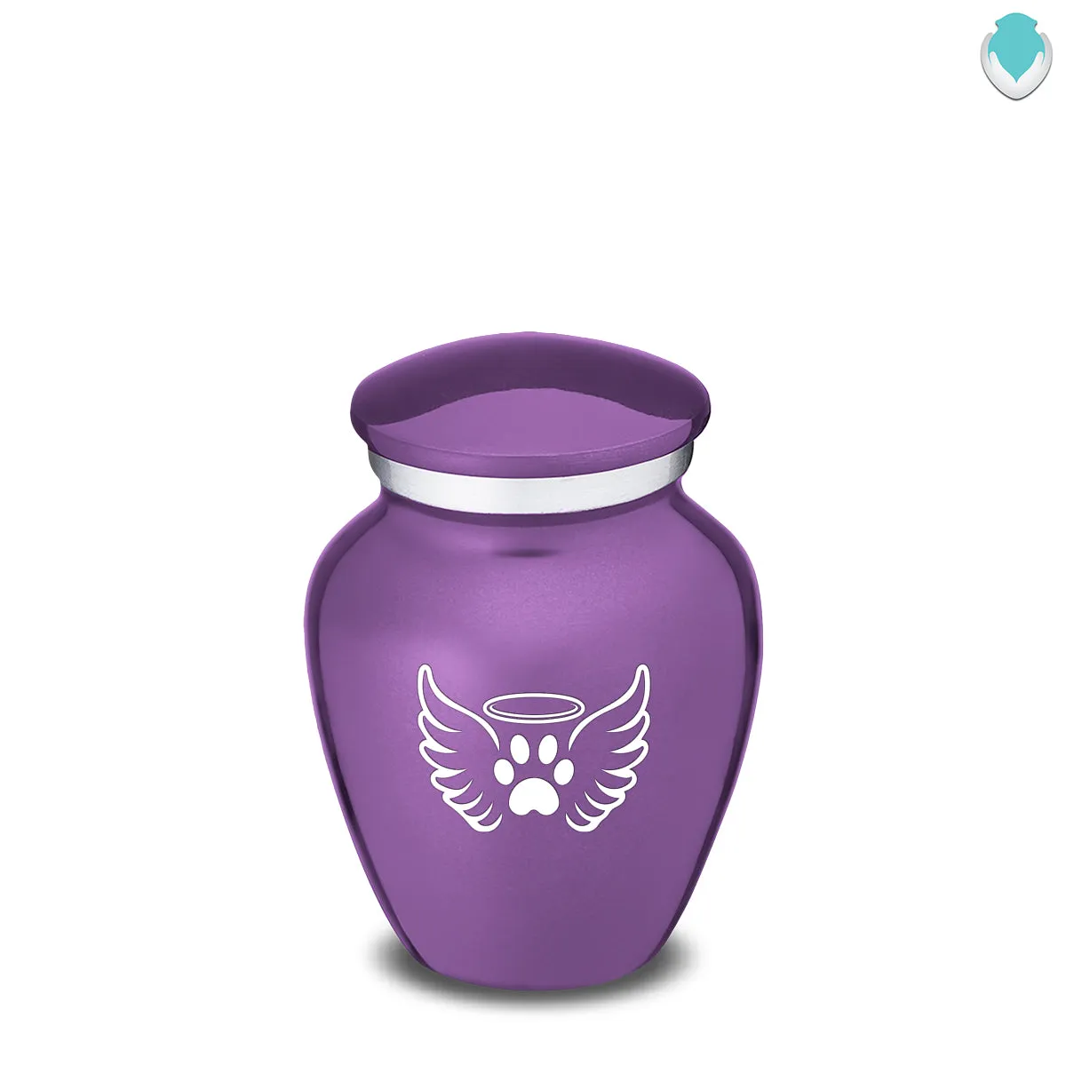 Keepsake Embrace Purple Pet Angel Wings Cremation Urn
