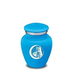 Keepsake Embrace Racing Blue Pet Cute Cat Cremation Urn