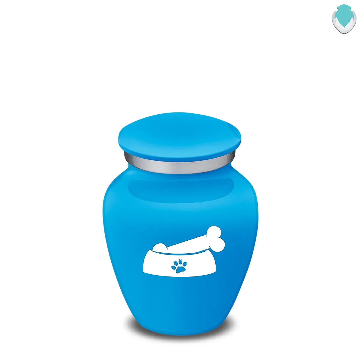 Keepsake  Embrace Racing Blue Pet Dog Bone Cremation Urn