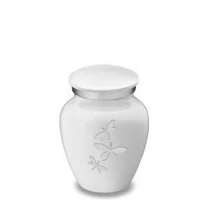 Keepsake Embrace White Dragonflies Cremation Urn