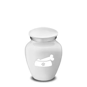 Keepsake  Embrace White Pet Dog Bone Cremation Urn