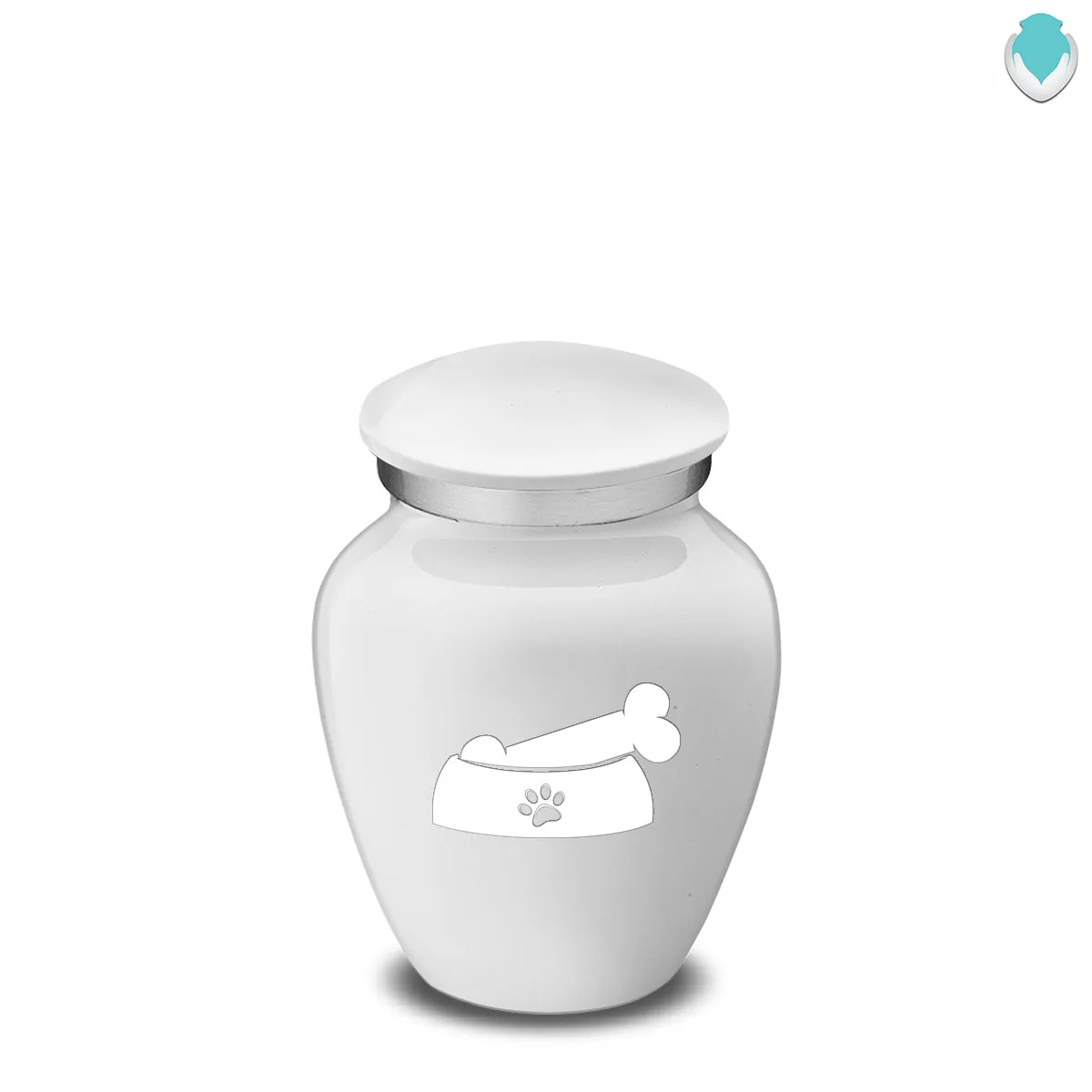 Keepsake  Embrace White Pet Dog Bone Cremation Urn