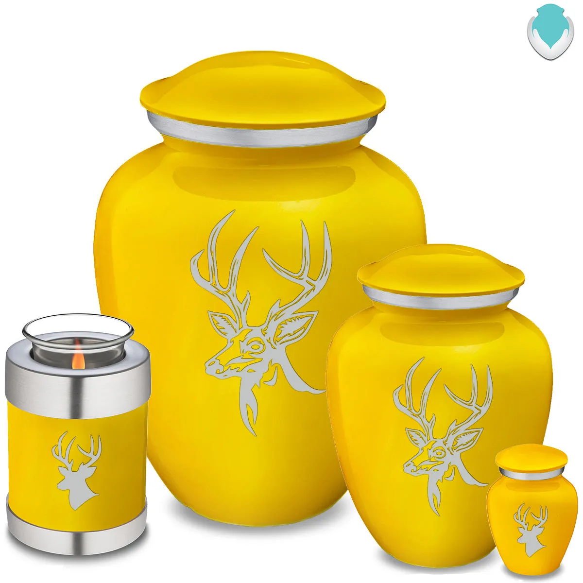 Keepsake Embrace Yellow Deer Cremation Urn