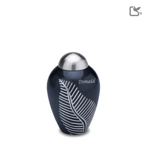 Keepsake Midnight Leaf Cremation Urn - COMFORT by LoveUrns