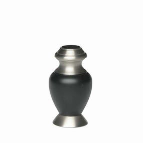 KEEPSAKE Brass urn -1966- Pewter with Matte Finish