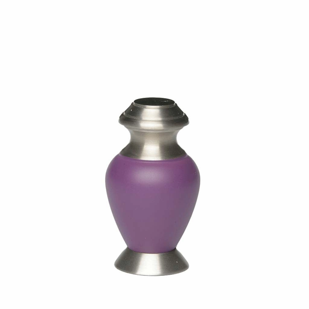 KEEPSAKE Brass urn -1966- Pewter with Matte Finish