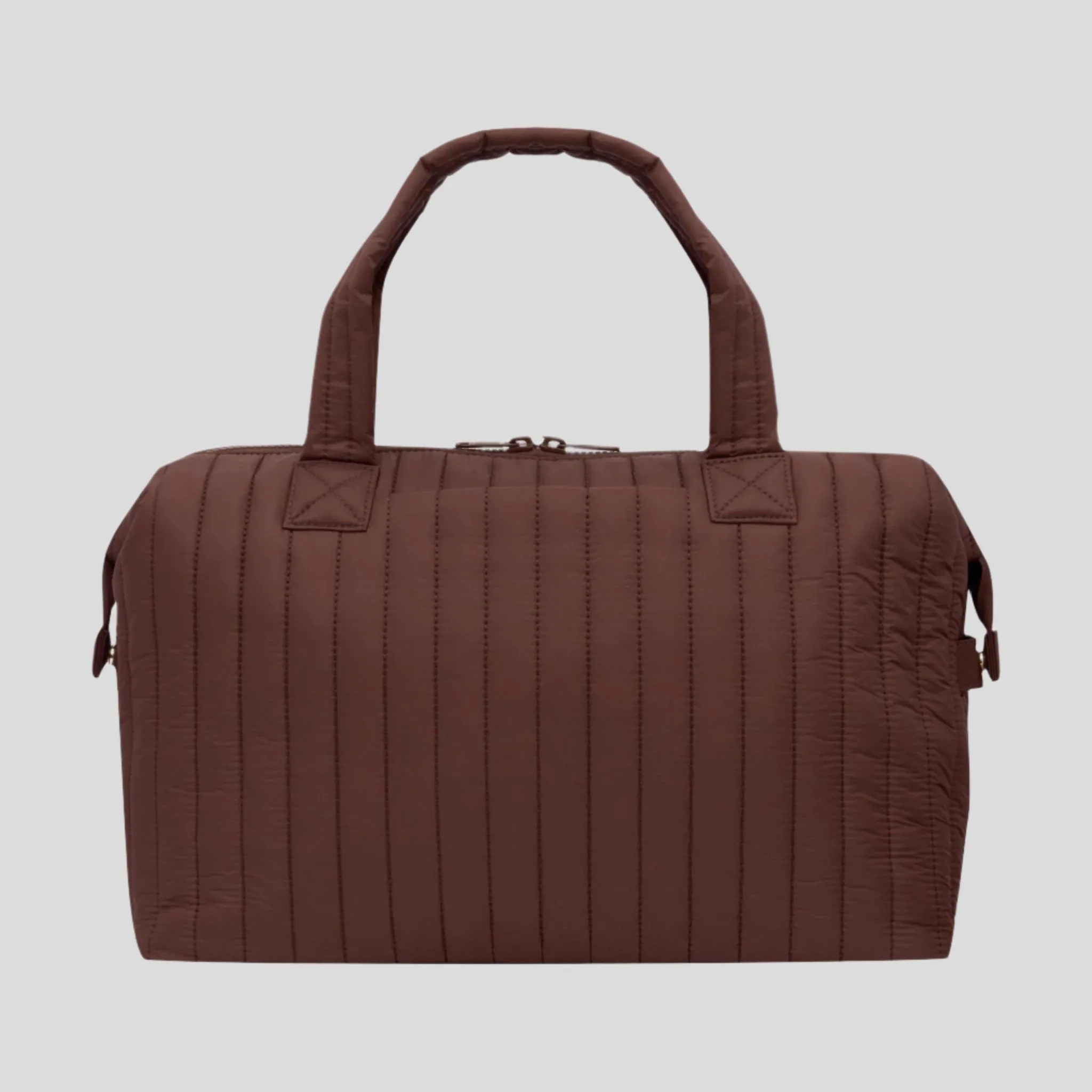 Large Puffy Pillow Crossbody Bag -- Chocolate