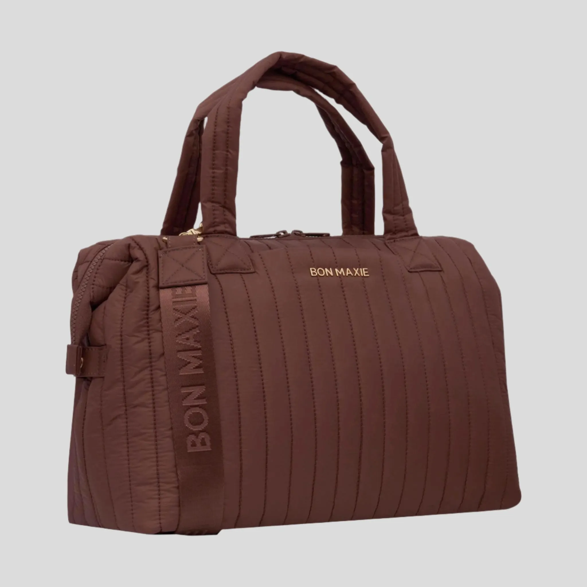 Large Puffy Pillow Crossbody Bag -- Chocolate