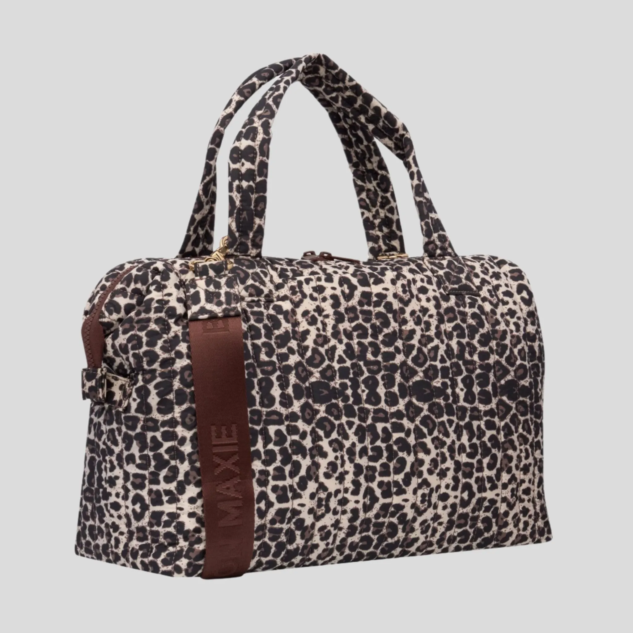Large Puffy Pillow Crossbody Bag -- Leopard