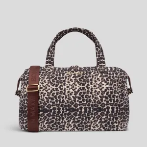 Large Puffy Pillow Crossbody Bag -- Leopard