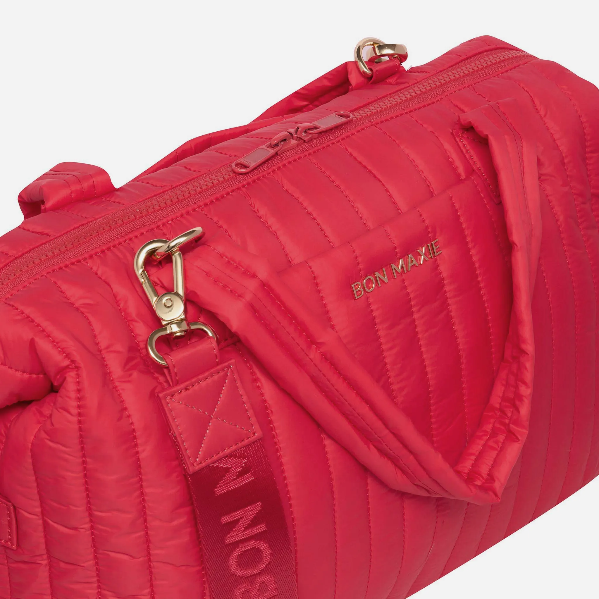 Large Puffy Pillow Crossbody Bag -- Red