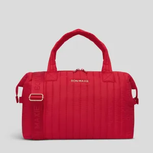Large Puffy Pillow Crossbody Bag -- Red