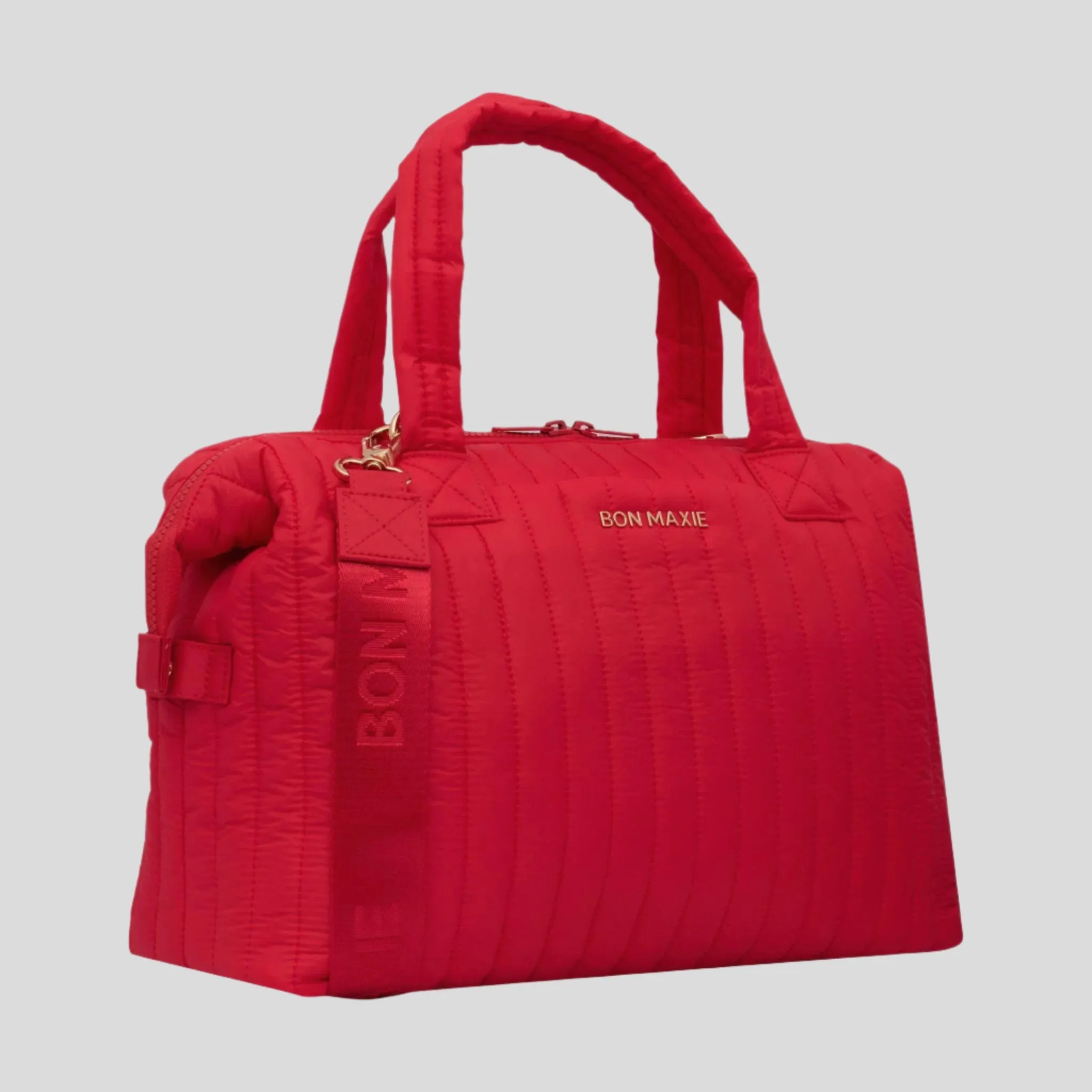 Large Puffy Pillow Crossbody Bag -- Red