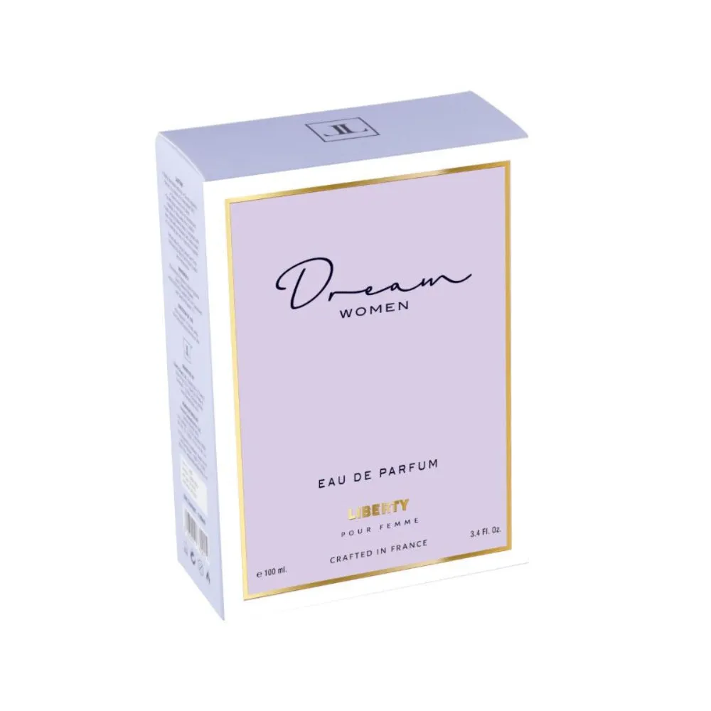 Liberty Luxury Dream Perfume for Women (100ml/3.4Oz), Eau De Parfum (EDP), Crafted in France, Long Lasting Smell, Soft Floral notes.