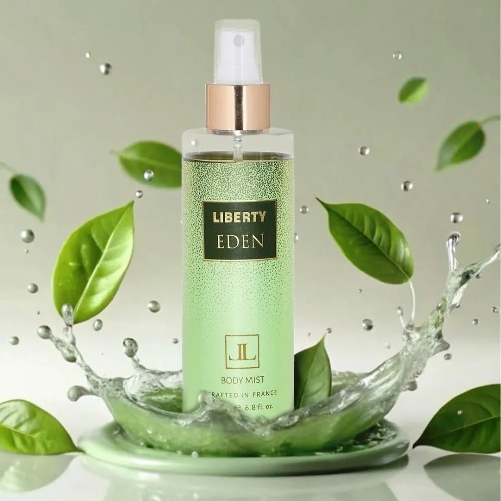 Liberty Luxury Eden Body Mist for Men & Women Long Lasting Aquatic Fragrance Travel Friendly Perfume Body Spray Crafted in France 200ml