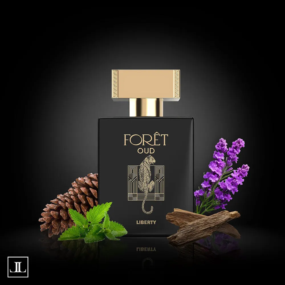 Liberty Luxury Foret Oud Perfume for Men, Eau De Parfum (EDP) Spray, 100ml/3.4 Oz, Long Lasting Smell