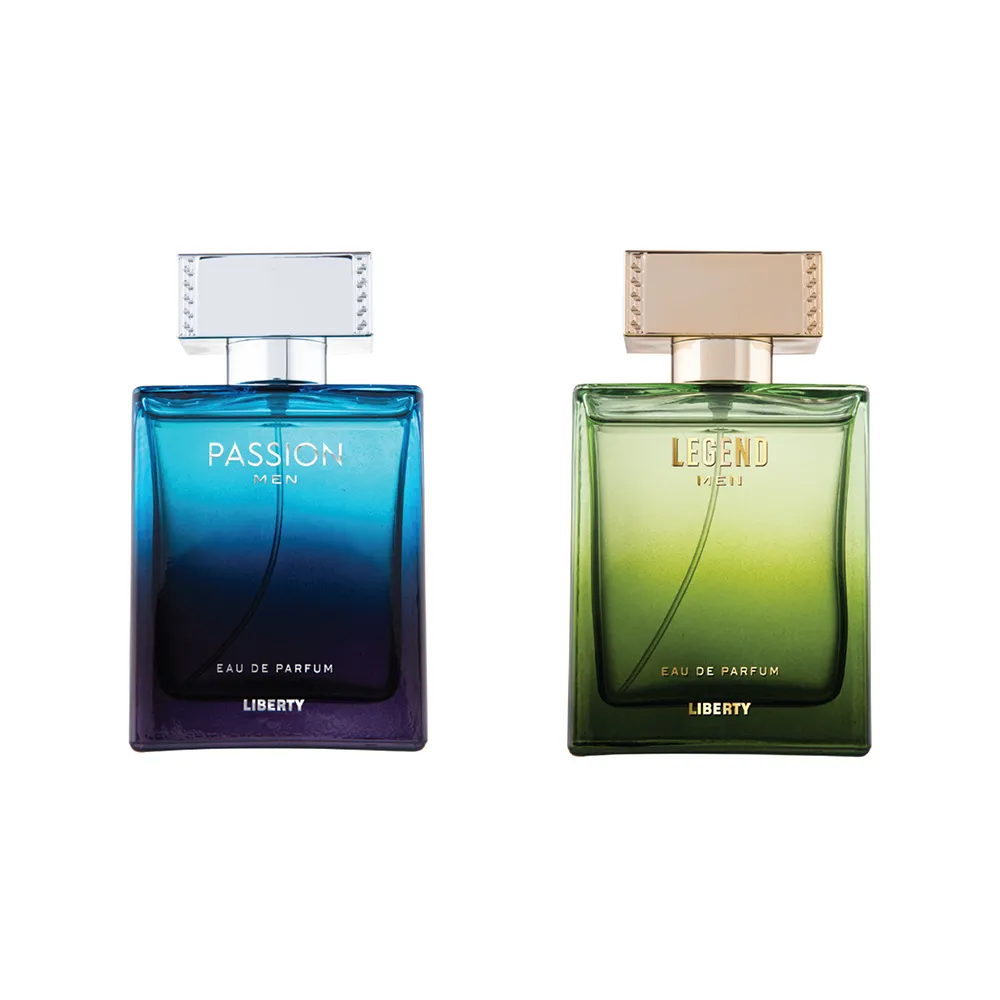 Liberty Luxury Men's Gift Set - Legend and Passion (100ml/3.4Oz each) Eau De Parfum (EDP), Crafted in France, Long Lasting Smell.