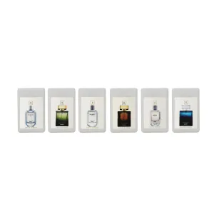 Liberty Luxury Pocket Liquid Perfume Testers For Men, Gift Set - Pack Of 12, Long Lasting Fragrance, Edp - 12 Men Musk Scent - Rebel, Impulse, Marine, Passion, Legend, & Oud Gold (5 Milliliters Each)