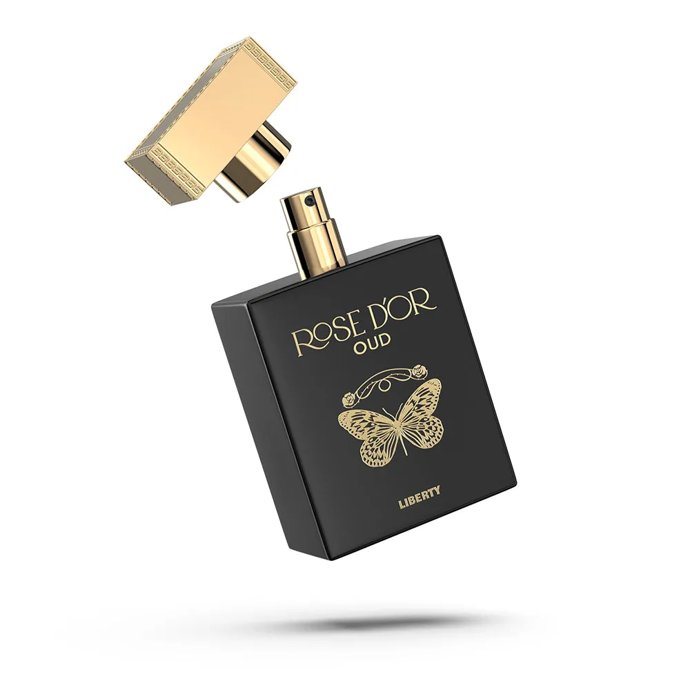 Liberty Luxury Rose Dyor Oud Perfume for Unisex, Eau De Parfum (EDP) Spray, 100ml/3.4 Oz, Long Lasting Smell