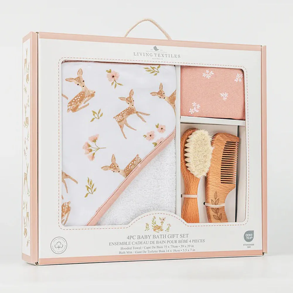 Living Textiles 4pc Bath Gift Set Sophia Garden