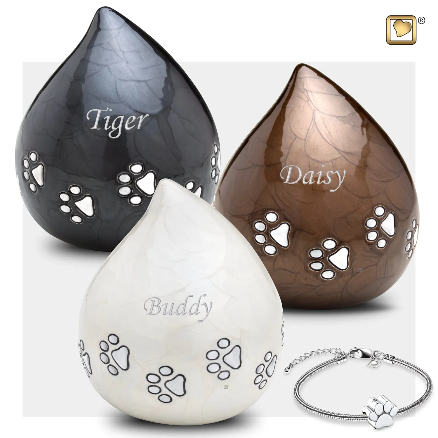 LoveDrop Bronze Pet Cremation Urn