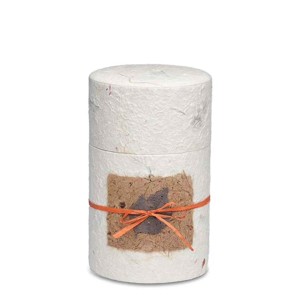 MEDIUM Handcrafted Biodegradable Paper Urn -1040- Natural