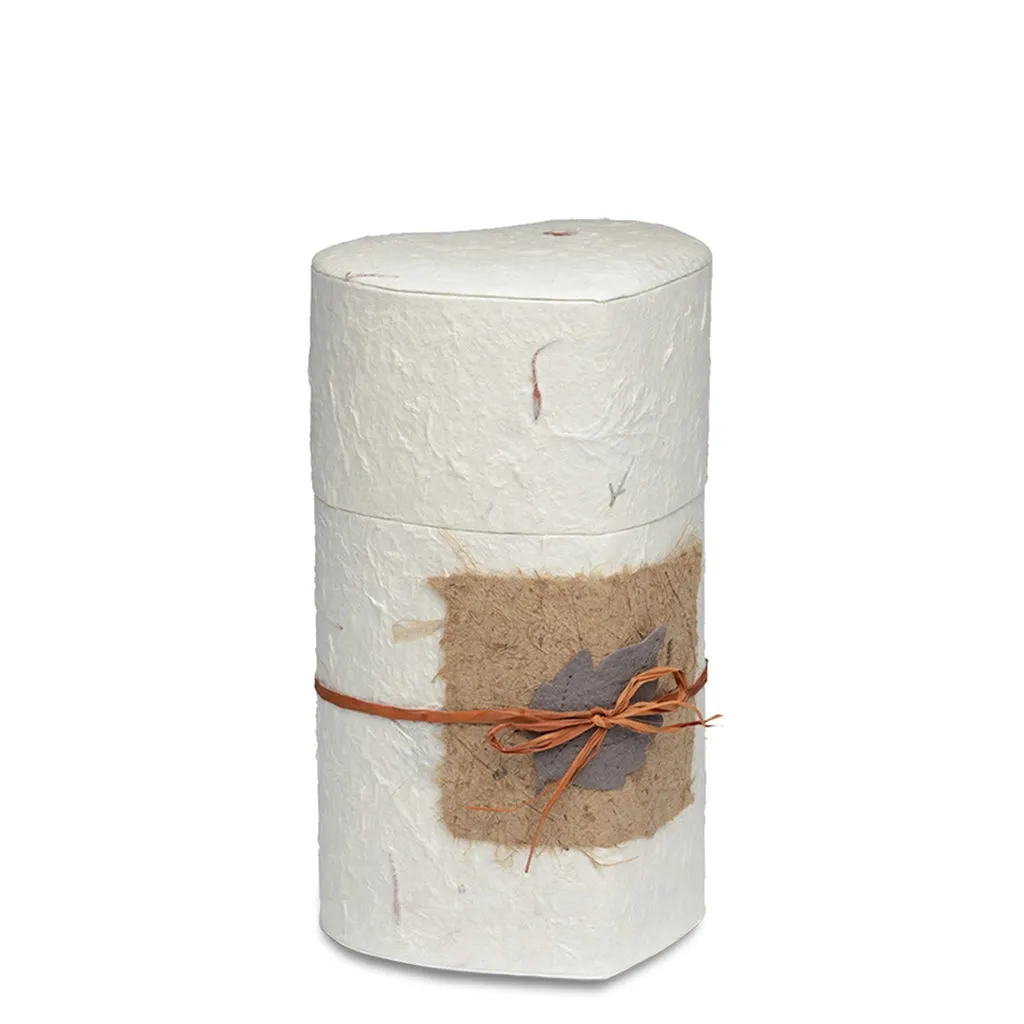 MEDIUM Handcrafted Biodegradable Paper Urn -1040- Natural