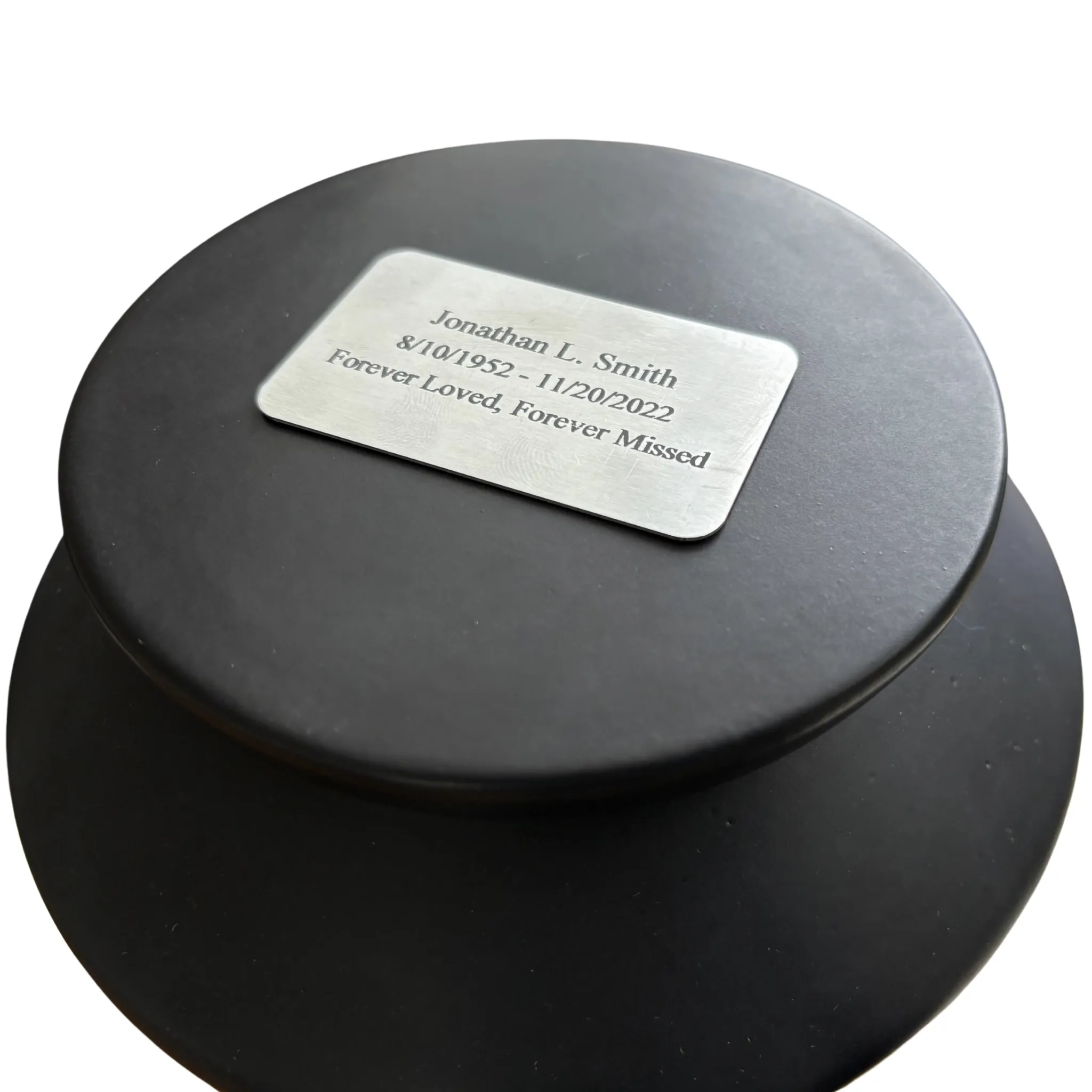 Modern Ceramic Cremation Urn in Black