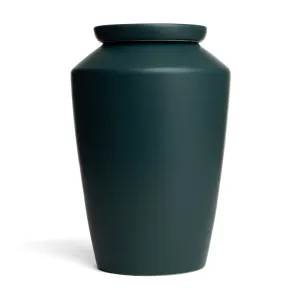 Modern Ceramic Cremation Urn in Green