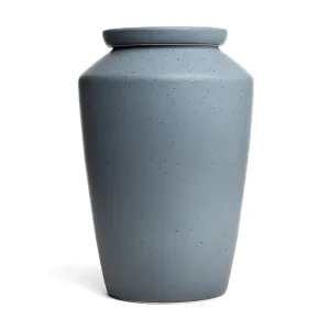 Modern Ceramic Cremation Urn in Speckled Gray