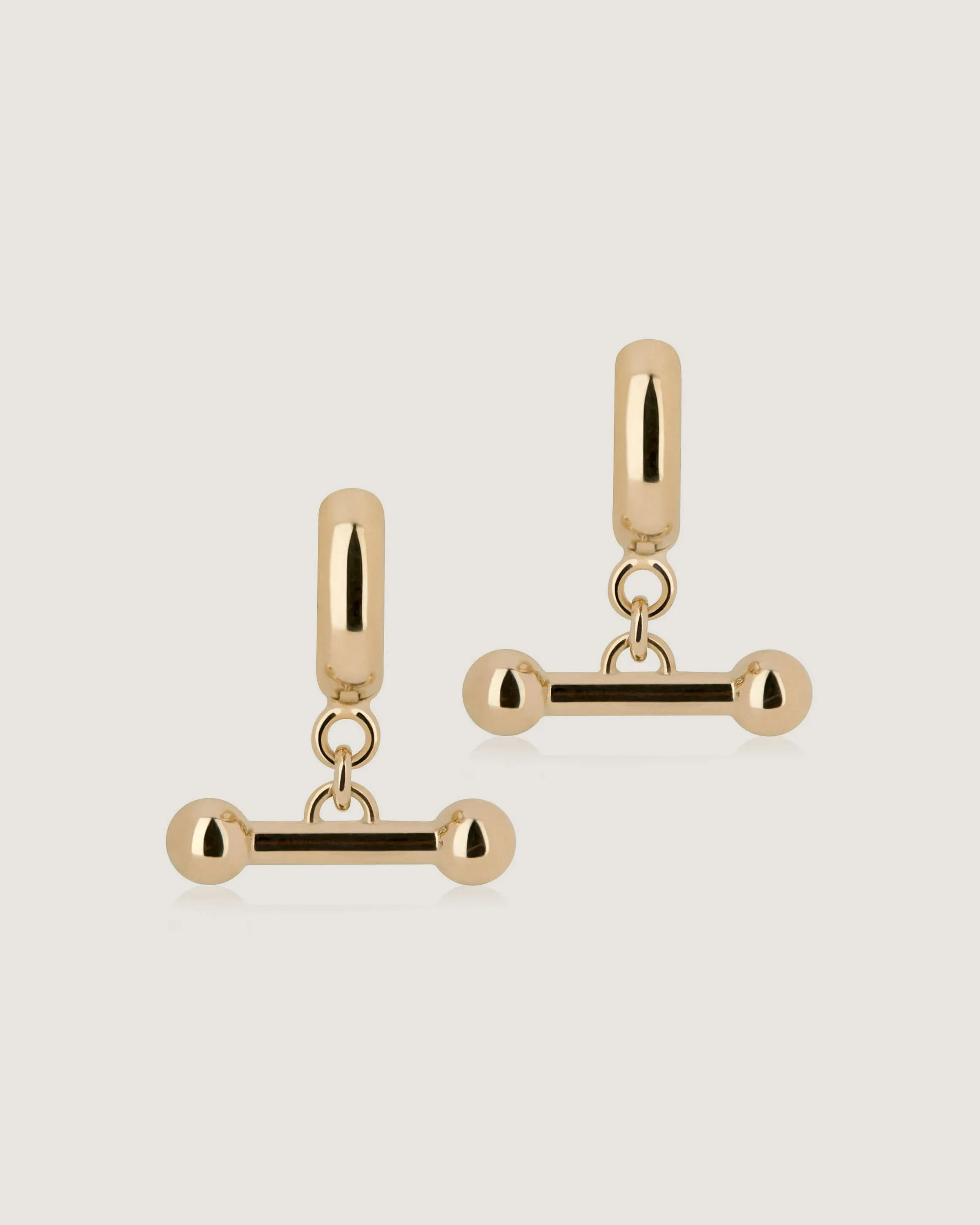 Mosaic Huggies - 22 Carat Gold Gilded